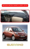 Guerrino  NİSSAN MİCRA MARCH 2005-2010TORPİDO KORUMA HALISI KIRMIZI KENAR thumbnail 1