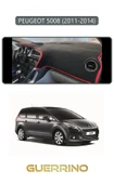 Guerrino  PEUGEOT 5008 (2011-2014)TORPİDO KORUMA HALISI GRİ KENAR thumbnail 1