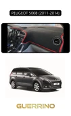 Guerrino  PEUGEOT 5008 (2011-2014)TORPİDO KORUMA HALISI SİYAH KENAR thumbnail 1