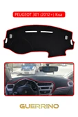 Guerrino  PEUGEOT 301 (2012+) TORPİDO KORUMA HALISI KIRMIZI KENAR thumbnail 1