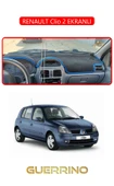 Guerrino  RENAULT Clio 2 EKRANLITORPİDO KORUMA HALISI KIRMIZI KENAR thumbnail 1