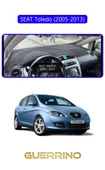 Guerrino  SEAT Toledo (2005-2013)TORPİDO KORUMA HALISI MAVİ KENAR thumbnail 1