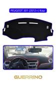 Guerrino  PEUGEOT 301 (2012+) TORPİDO KORUMA HALISI MAVİ KENAR thumbnail 1