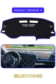 Guerrino  RENAULT Megane 4 TORPİDO KORUMA HALISI MAVİ KENAR - 1