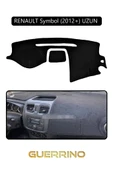 Guerrino  RENAULT Symbol (2012+) UZUN TORPİDO KORUMA HALISI SİYAH KENAR thumbnail 1