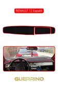Guerrino  RENAULT 12 - Toros   KAPAKLI TORPİDO KORUMA HALISI KIRMIZI KENAR thumbnail 1