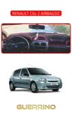 Guerrino  RENAULT Clio 2 AIRBAGSIZTORPİDO KORUMA HALISI KIRMIZI KENAR thumbnail 1