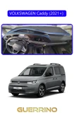 Guerrino  VOLKSWAGEN Caddy (2021+) TORPİDO KORUMA HALISI MAVİ KENAR thumbnail 1