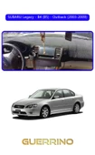 Guerrino  SUBARU Legacy / B4 (B5) / Outback (2003-2009)TORPİDO KORUMA HALISI MAVİ KENAR thumbnail 1