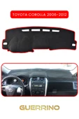 Guerrino  TOYOTA Corolla (2006-2012) TORPİDO KORUMA HALISI KIRMIZI KENAR thumbnail 1