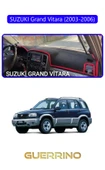 Guerrino  SUZUKI Grand Vitara (2003-2006) TORPİDO KORUMA HALISI MAVİ KENAR thumbnail 1