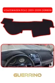 Guerrino  VOLKSWAGEN Polo (2001-2009) DÜRBÜN  TORPİDO KORUMA HALISI KIRMIZI KENAR thumbnail 1