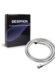 DESIPHON 200 cm Paslanmaz Çelik Duş Hortumu – Esnek Yapı, Yüksek Basınç Dayanımı, Uzun Ömürlü Kullanım - 4