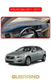Guerrino  VOLVO S60 (2011-2017)TORPİDO KORUMA HALISI KIRMIZI KENAR thumbnail 1