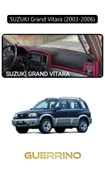 Guerrino  SUZUKI Grand Vitara (2003-2006) TORPİDO KORUMA HALISI SİYAH KENAR thumbnail 1