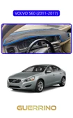 Guerrino  VOLVO S60 (2011-2017)TORPİDO KORUMA HALISI MAVİ KENAR thumbnail 1