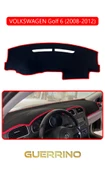 Guerrino  VOLKSWAGEN Golf 6 (2008-2012)TORPİDO KORUMA HALISI KIRMIZI KENAR thumbnail 1