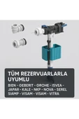DESIPHON Tüm Rezervuarlarla Uyumlu 1/2 ve 3/8 Girişli Sessiz Dolum Şamandırası Seti Evrensel Uyumlu - 2
