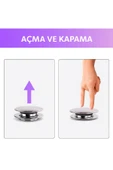 DESIPHON Pop-Up Lavabo Sifonu Taşmalı Paslanmaz Metal Başlık, Plastik Gövde, Kolay Montaj - 5
