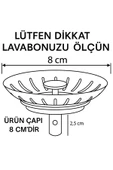 DESIPHON Çöpmak 8 cm Paslanmaz Çelik Lavabo Evye Gider Süzgeci Sifon Uyumlu Dayanıklı Filtre - 2