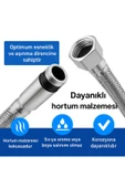 DESIPHON 50 cm Paslanmaz Çelik Batarya Flexi Hortum Koku Yapmaz, Sızdırmaz, Dayanıklı - 5