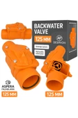 DESIPHON 125 mm PVC Atık Su Gider Çekvalfi Geri Akış ve Koku Önleyici Kilitli Valf Sistemi - 1