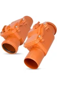 DESIPHON 125 mm PVC Atık Su Gider Çekvalfi Geri Akış ve Koku Önleyici Kilitli Valf Sistemi - 5