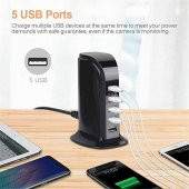 USB ŞARJ VİDEO KAYDEDİCİ BEBEK KAMERA FULL HD 4K 1080P WİFİ SINIRSIZ MESAFE UZAKTAN İZLEMELİ TUYA 66 - 4