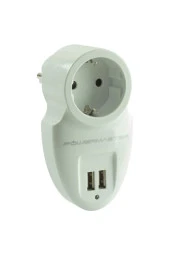 POWERMASTER PM-16895 TEKLİ AKIM KORUMLI PRİZ ÇİFT USBLİ 16A 3500W ÇOCUK KORUMALI PRİZ 16895 - 1