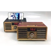 Nostaljik Radyo Fm/Am/Sw/Usb/Tf/Mp3 Şarjlı 3 Band Bluetoothlu Müzik Kutusu Everton Rt-701 - 1