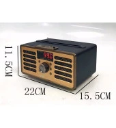 Nostaljik Radyo Fm/Am/Sw/Usb/Tf/Mp3 Şarjlı 3 Band Bluetoothlu Müzik Kutusu Everton Rt-701 - 2