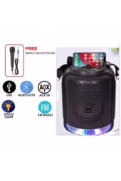 SK-1101 TAŞINABİLİR HOPARLÖR ŞARJLI USB-SD-AUX-FM BLUETOOTHLU HOPARLÖR - 1