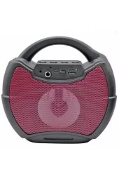 ZQS-1422 TAŞINABİLİR BLUETOOTH KIRMIZI HOPARLÖR BT-FM-USB-TF-AUX- - 1