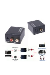 SES ÇEVİRİCİ ANOLOG TO DIGITAL SES ÇEVİRİCİ- RCA TO COAXİAL RCA-OPTİK S-LINE FS0210 - 1