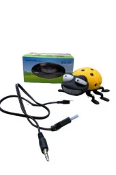 MULTİMEDYA SPEAKER USB+SD UĞUR BÖCEĞİ MÜZİK KUTUSU SARI BEWELL BS-09 - 6