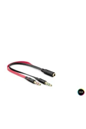 KULAKLIK MİKROFONLU 108DB SES KADEME AYARI 3.5MM JACK KABLOLU PC OYUNCU KULAKLIĞI HADRON GM037 - 3