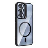 Samsung Galaxy A56 Kılıf Standlı ve Kamera Lens Hediyeli M-Safe Şarj Özellikli Etro Kapak thumbnail 12