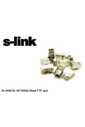 RJ-45 5 ADET METAL FTP JACK RJ-45 CAT6 S-LINK SL-M36 - 2