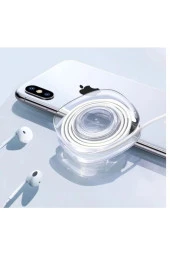 TELEFON TUTUCU NANO SLİKON UNIVERSAL TELEFON TUTUCU APARAT KABLO TOPLAYICI YUVARLAK GEL PAD - 2
