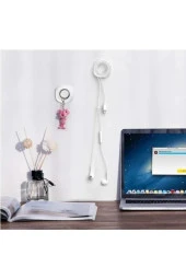 TELEFON TUTUCU NANO SLİKON UNIVERSAL TELEFON TUTUCU APARAT KABLO TOPLAYICI YUVARLAK GEL PAD - 4