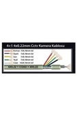 KAMERA KABLOSU 100 METRE 4+1-4x0.22mm CCTV KAMERA KABLOSU - 4