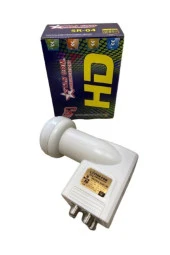 LNB 4LÜ 0.1DB 4K FULL HD 1080P UNIVERSAL QUAD LNB STAR COM SR-04 - 1