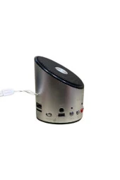 SPEAKER HOPARLÖR MİCRO SD KART GİRİŞLİ MİNİ TAŞINABİLİR SPEAKER ŞARJLI HOPARLÖR GRİ BEWELL BS-08 - 2