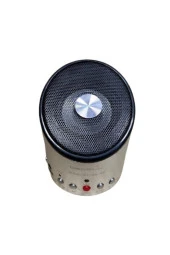 SPEAKER HOPARLÖR MİCRO SD KART GİRİŞLİ MİNİ TAŞINABİLİR SPEAKER ŞARJLI HOPARLÖR GRİ BEWELL BS-08 - 4