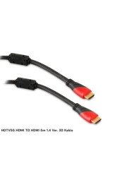 HDMI TO HDMI 5 METRE 1.4VER. 3D SİYAH/KIRMIZI HDMI KABLO EYFEL HDTV55 - 1