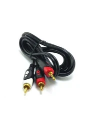 SES KABLOSU 1.5 METRE 2RCA 3.5MM 2 YOLLU GOLD STEREO SES KABLOSU SWAT FKT96 - 1