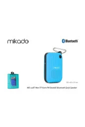 MULTİMEDYA SPEAKER TF/FM/SD/BT DESTEKLİ 3D STEREO HOPARLÖR ŞARJLI SPEAKER MİKADO MD-22BT MAVİ - 6