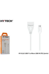 OTG Çevirici USB F To Micro USB Şarj ve Data Kablosu Hytech HY-X110 - 1