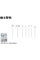 TELEFON ÇOKLU HIZLI ŞARJ KABLOSU S-LİNK SLX-13C thumbnail 3