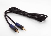 STEREO KABLO KORUMALI KILIFLI 3.5MM ERKEK/ERKEK 1.5M- (GOLD) S-Link SLX-960 - 3